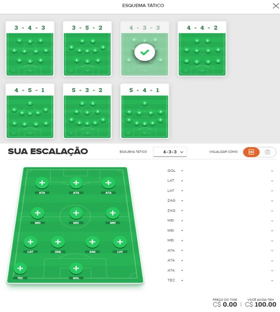 como jogar cartola fc