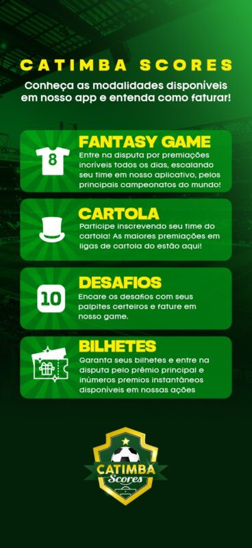 Playstore - Catimba Scores - A Maior Liga do Planeta