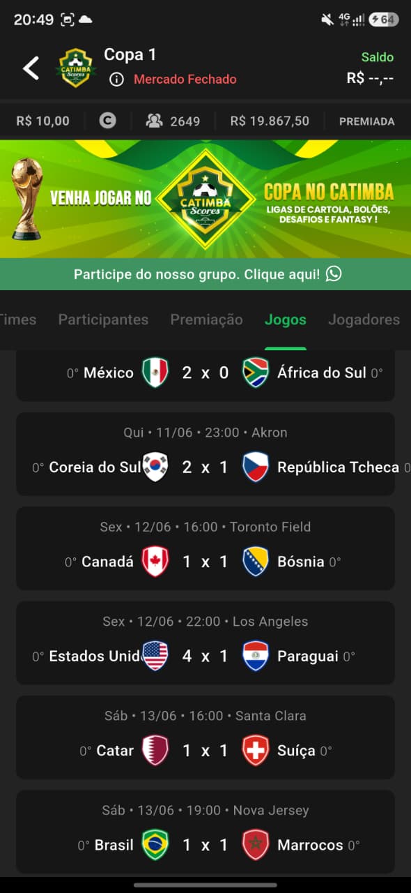 Jogos e Resultados